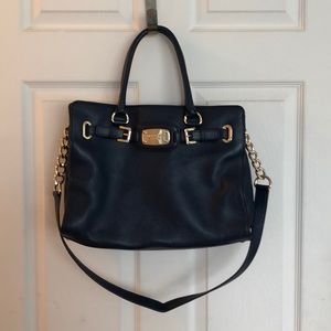 Navy blue micheal kors purse
